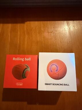 Smart Bouncing Cat Toy Ball - Orange